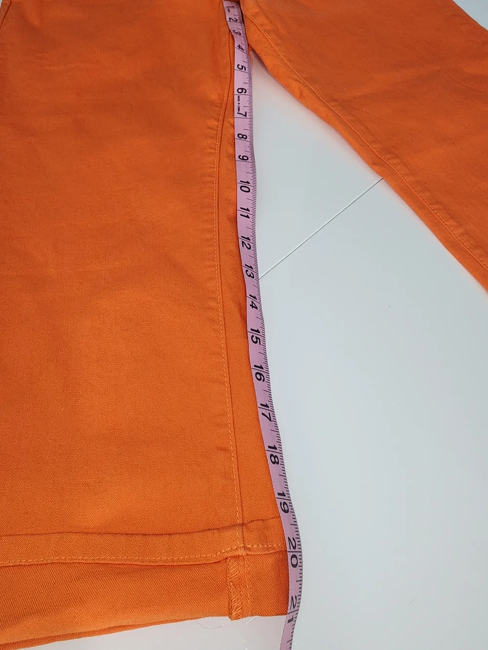 Apple Bottoms Orange Capri with Script Logo Size 8 Y2K Festive Vib - Picture 6 of 8